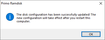 Primo Ramdisk View/Edit Disk: Restart